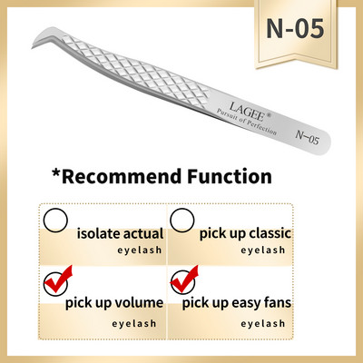 LAGEE ripsmepikenduspintsett mahu täpne luksuslik teemantkäepide 420 roostevabast terasest kvaliteetne kulm nagaraku meigist