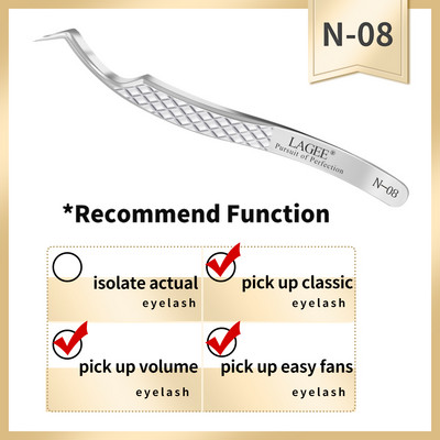 LAGEE ripsmepikenduspintsett mahu täpne luksuslik teemantkäepide 420 roostevabast terasest kvaliteetne kulm nagaraku meigist