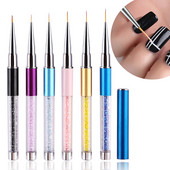 1 tk küünekunsti laineri pintsel 3D näpunäited joontriibud DIY joonistuspliiats UV geelpintslid 3D kivid käepidemed värvimispliiats maniküüri tööriistad