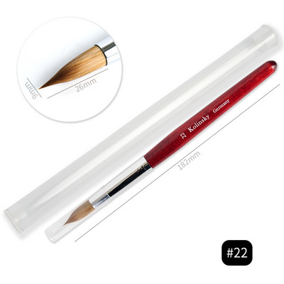 1tk küünekunsti pintsel naaritsa pintsel puidust käepideme geel ehitaja maniküüri joonistusvoodri pintslid küüntele Tööriistad Aksessuaarid Professionaalsed