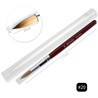 1tk küünekunsti pintsel naaritsa pintsel puidust käepideme geel ehitaja maniküüri joonistusvoodri pintslid küüntele Tööriistad Aksessuaarid Professionaalsed