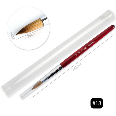 1tk küünekunsti pintsel naaritsa pintsel puidust käepideme geel ehitaja maniküüri joonistusvoodri pintslid küüntele Tööriistad Aksessuaarid Professionaalsed