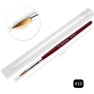 1tk küünekunsti pintsel naaritsa pintsel puidust käepideme geel ehitaja maniküüri joonistusvoodri pintslid küüntele Tööriistad Aksessuaarid Professionaalsed