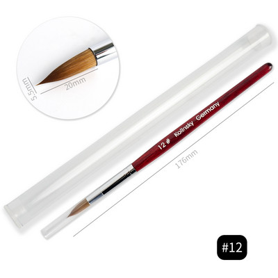 1tk küünekunsti pintsel naaritsa pintsel puidust käepideme geel ehitaja maniküüri joonistusvoodri pintslid küüntele Tööriistad Aksessuaarid Professionaalsed