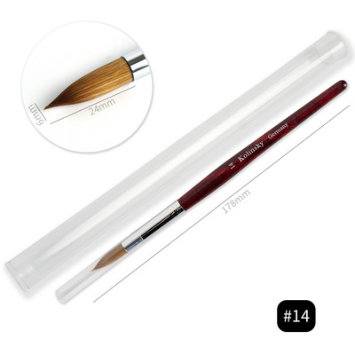 1tk küünekunsti pintsel naaritsa pintsel puidust käepideme geel ehitaja maniküüri joonistusvoodri pintslid küüntele Tööriistad Aksessuaarid Professionaalsed