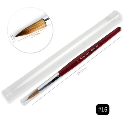 1tk küünekunsti pintsel naaritsa pintsel puidust käepideme geel ehitaja maniküüri joonistusvoodri pintslid küüntele Tööriistad Aksessuaarid Professionaalsed