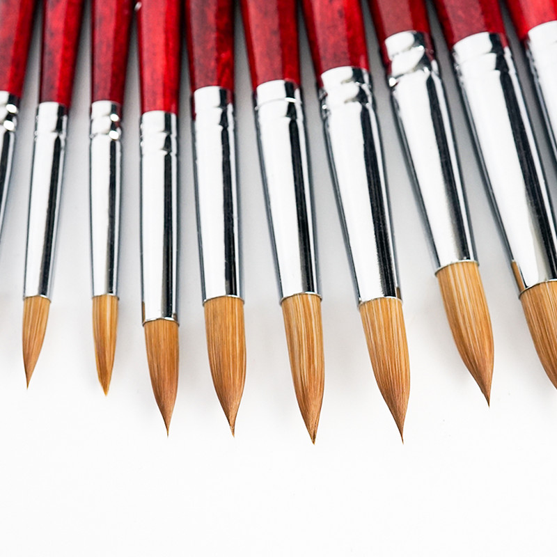 1tk küünekunsti pintsel naaritsa pintsel puidust käepideme geel ehitaja maniküüri joonistusvoodri pintslid küüntele Tööriistad Aksessuaarid Professionaalsed