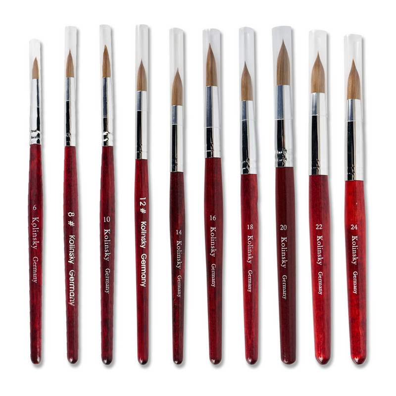 1tk küünekunsti pintsel naaritsa pintsel puidust käepideme geel ehitaja maniküüri joonistusvoodri pintslid küüntele Tööriistad Aksessuaarid Professionaalsed