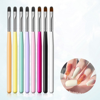 One Pcs Nails Art Brush Solid Color Gradient DIY Στρογγυλό Dizzy Pen Acrylic Extension Builder Coat Paint στυλό Αξεσουάρ μανικιούρ