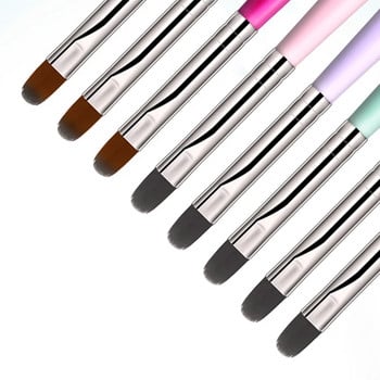 One Pcs Nails Art Brush Solid Color Gradient DIY Round Dizzy Pen Acrylic Extension Builder Coat Paint Pen Аксесоари за маникюр