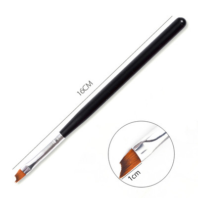 Üks tk küünte kunstipintsel, ühevärviline gradient, DIY ümmargune dizzy pliiats, akrüülpikendus, maniküüri tarvikud.