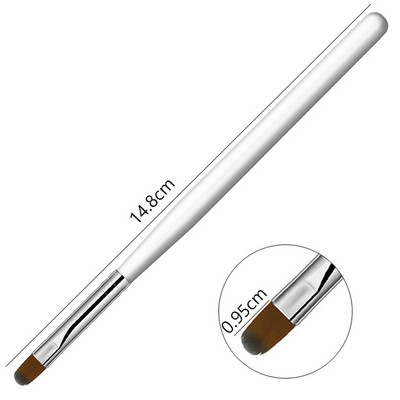 Üks tk küünte kunstipintsel, ühevärviline gradient, DIY ümmargune dizzy pliiats, akrüülpikendus, maniküüri tarvikud.