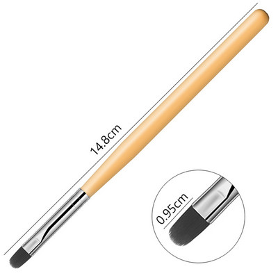 Üks tk küünte kunstipintsel, ühevärviline gradient, DIY ümmargune dizzy pliiats, akrüülpikendus, maniküüri tarvikud.