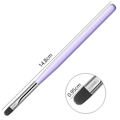 Üks tk küünte kunstipintsel, ühevärviline gradient, DIY ümmargune dizzy pliiats, akrüülpikendus, maniküüri tarvikud.