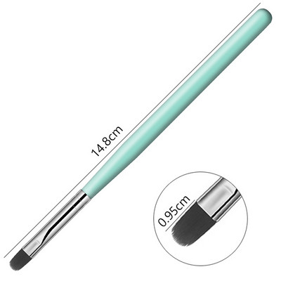 Üks tk küünte kunstipintsel, ühevärviline gradient, DIY ümmargune dizzy pliiats, akrüülpikendus, maniküüri tarvikud.