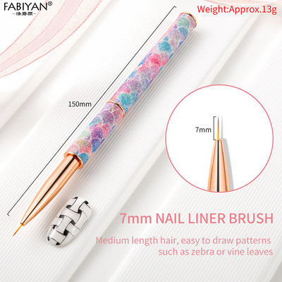 Küünte maalimine Lillede nikerdamine UV-geeliga pikenduspintsel Eemaldatava käepidemega tööriistad