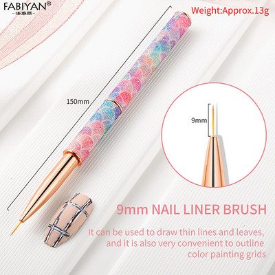 Küünte maalimine Lillede nikerdamine UV-geeliga pikenduspintsel Eemaldatava käepidemega tööriistad