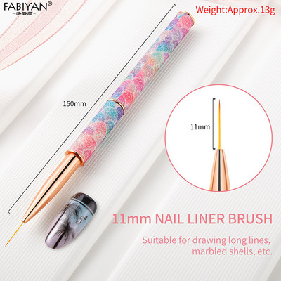 Küünte maalimine Lillede nikerdamine UV-geeliga pikenduspintsel Eemaldatava käepidemega tööriistad