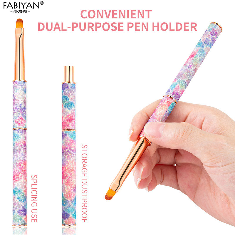 Küünte maalimine Lillede nikerdamine UV-geeliga pikenduspintsel Eemaldatava käepidemega tööriistad