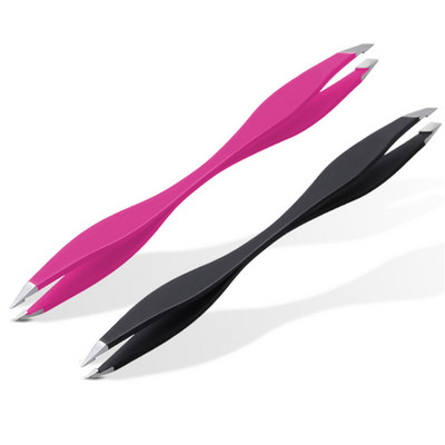 Brainbow 1 τεμάχιο τσιμπιδάκια Rose Beauty Tools Makeup Tweezer με διπλές άκρες Anti-static eyelash extension Pincet for Maquiagem