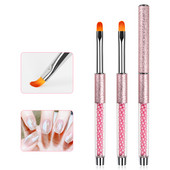 BQAN 4#6#8# Oval Brush Nail Art Brush UV Gel Polish Brush Pink Pearl Handle Painting Εργαλεία μανικιούρ με στυλό Nail Art Brush