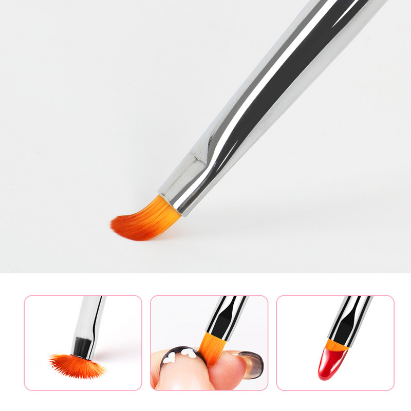 BQAN 4#6#8# Oval Brush Nail Art Brush UV Gel Polish Brush Pink Pearl Handle Painting Εργαλεία μανικιούρ με στυλό Nail Art Brush