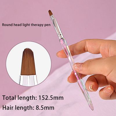 Alati za fototerapiju s četkicom za nokte Set oslikanih olovki za slikanje od 8 komada Kist za crtanje za crtanje Alati za uljepšavanje noktiju Uv gel olovka za kist