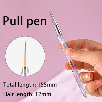 Alati za fototerapiju s četkicom za nokte Set oslikanih olovki za slikanje od 8 komada Kist za crtanje za crtanje Alati za uljepšavanje noktiju Uv gel olovka za kist