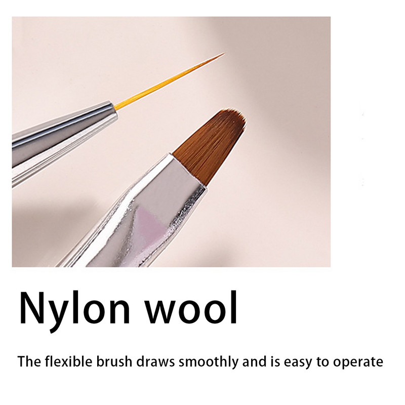 Alati za fototerapiju s četkicom za nokte Set oslikanih olovki za slikanje od 8 komada Kist za crtanje za crtanje Alati za uljepšavanje noktiju Uv gel olovka za kist