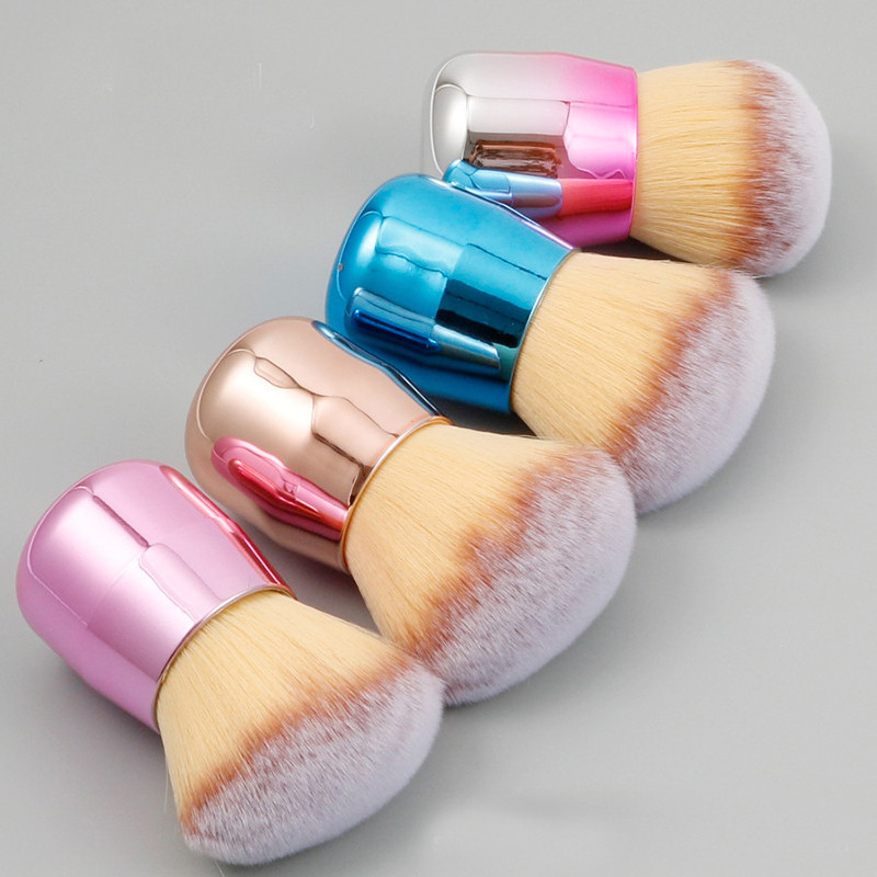 Πινέλο καθαρισμού νυχιών Πινέλο μακιγιάζ Μεταλλική λαβή Βαφή νυχιών Βούρτσα καθαρισμού σκόνης μακιγιάζ Μακιγιάζ Πινέλο αφαίρεσης σκόνης UV
