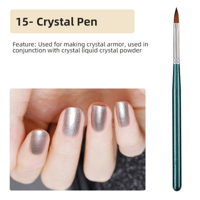 Στυλό φωτοθεραπείας Smooth Πολυλειτουργικό Στυλό Νυχιών Βαφής Νυχιών Γραμμή Εργαλείου Σχεδίου Στυλό Χωρίς Εξασθένιση Βούρτσα Νυχιών Άνετο Μαλακό Ομορφιά