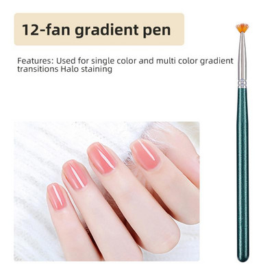 Στυλό φωτοθεραπείας Smooth Πολυλειτουργικό Στυλό Νυχιών Βαφής Νυχιών Γραμμή Εργαλείου Σχεδίου Στυλό Χωρίς Εξασθένιση Βούρτσα Νυχιών Άνετο Μαλακό Ομορφιά