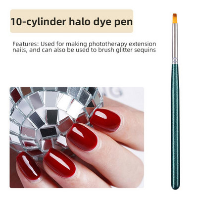 Στυλό φωτοθεραπείας Smooth Πολυλειτουργικό Στυλό Νυχιών Βαφής Νυχιών Γραμμή Εργαλείου Σχεδίου Στυλό Χωρίς Εξασθένιση Βούρτσα Νυχιών Άνετο Μαλακό Ομορφιά