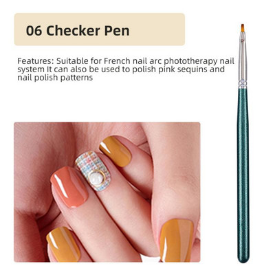 Στυλό φωτοθεραπείας Smooth Πολυλειτουργικό Στυλό Νυχιών Βαφής Νυχιών Γραμμή Εργαλείου Σχεδίου Στυλό Χωρίς Εξασθένιση Βούρτσα Νυχιών Άνετο Μαλακό Ομορφιά