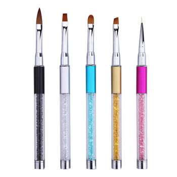 1 бр. Професионални четки за рисуване на нокти Маникюр Liner Dotting Рисуване Рисуване Pen UV Gel Polish Acrylic Paint Accessoires Tools