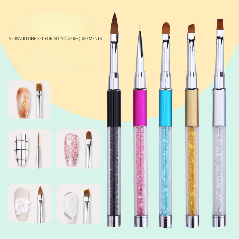 1 τεμ. Επαγγελματικά πινέλα για νυχάκια για μανικιούρ Επένδυση με κουκκίδες Σχέδιο Πένα ζωγραφικής UV Gel Polish Ακρυλική Βαφή Αξεσουάρ Εργαλεία