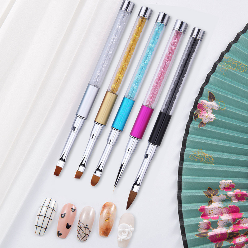 1 τεμ. Επαγγελματικά πινέλα για νυχάκια για μανικιούρ Επένδυση με κουκκίδες Σχέδιο Πένα ζωγραφικής UV Gel Polish Ακρυλική Βαφή Αξεσουάρ Εργαλεία