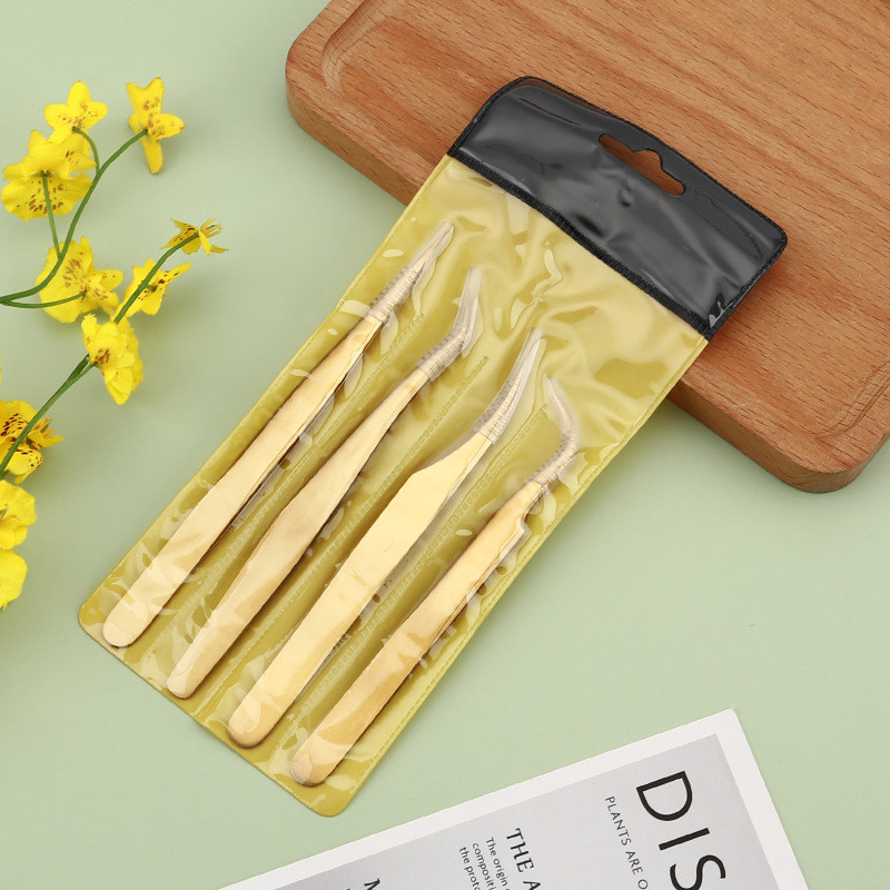 Tweezers Eyelash Tweezers από ανοξείδωτο χάλυβα Superhard Lash Extension Tweezers 3D Accurate Anti-static Tweezers Εργαλεία Μακιγιάζ