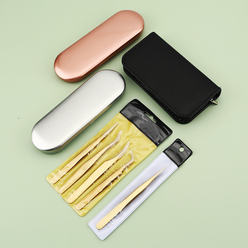 Tweezers Eyelash Tweezers από ανοξείδωτο χάλυβα Superhard Lash Extension Tweezers 3D Accurate Anti-static Tweezers Εργαλεία Μακιγιάζ