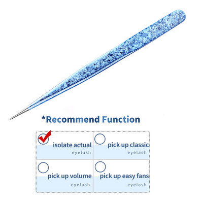 1PC Pensetă pentru gene false de precizie, pentru extensie de gene, agrafe pentru unghii de aur perlat, instrumente de machiaj pentru frumusețe, accesorii