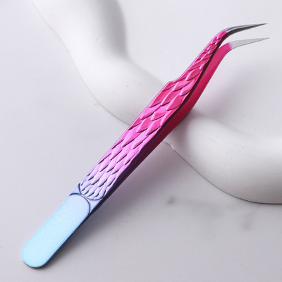 1PC Pensetă pentru gene false de precizie, pentru extensie de gene, agrafe pentru unghii de aur perlat, instrumente de machiaj pentru frumusețe, accesorii