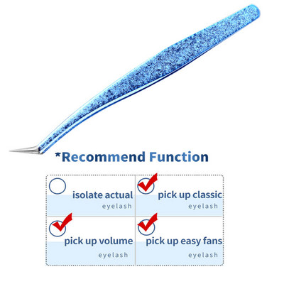 1PC Pensetă pentru gene false de precizie, pentru extensie de gene, agrafe pentru unghii de aur perlat, instrumente de machiaj pentru frumusețe, accesorii