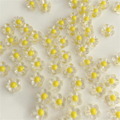 30 tk 12 mm matistav akrüül päevalillehelmed lahtised vahetükid ehete valmistamiseks DIY käsitsi valmistatud materjalist käevõrud tarvikud auk