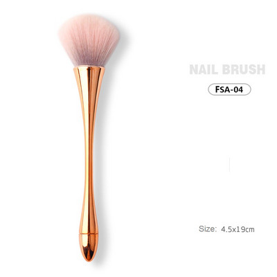 Βούρτσα νυχιών Μαλακή βούρτσα για σκόνη νυχιών UV gel Βερνίκι νυχιών Πολύχρωμη νάιλον βούρτσα για μανικιούρ Επαγγελματικά νύχια Εργαλεία DIY σχεδίασης