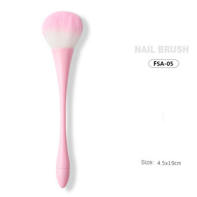 Βούρτσα νυχιών Μαλακή βούρτσα για σκόνη νυχιών UV gel Βερνίκι νυχιών Πολύχρωμη νάιλον βούρτσα για μανικιούρ Επαγγελματικά νύχια Εργαλεία DIY σχεδίασης