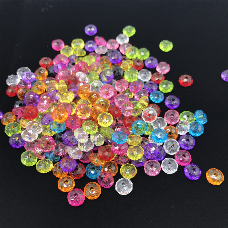 6mm 8mm 10mm 12mm oranž Austria lihvitud kristall-akrüülhelmed lahtised vahetükid ümmargused helmed DIY ehete valmistamine