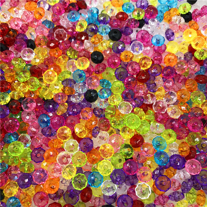 6mm 8mm 10mm 12mm oranž Austria lihvitud kristall-akrüülhelmed lahtised vahetükid ümmargused helmed DIY ehete valmistamine