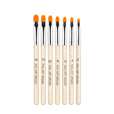 7 τμχ Σετ βουρτσών νυχιών Πινέλα καλλιτεχνικής σχεδίασης νυχιών για μανικιούρ UV gel κόλλα νυχιών φωτοθεραπείας στυλό ζωγραφικής Αξεσουάρ σχεδίασης Εργαλεία