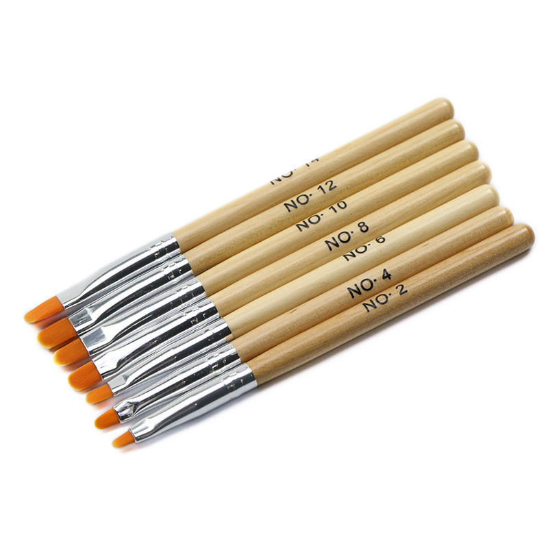 7 τμχ Σετ βουρτσών νυχιών Πινέλα καλλιτεχνικής σχεδίασης νυχιών για μανικιούρ UV gel κόλλα νυχιών φωτοθεραπείας στυλό ζωγραφικής Αξεσουάρ σχεδίασης Εργαλεία