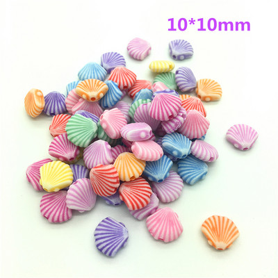 50tk 10*10mm kestaga segatud värvid Akrüül perforeeritud helmed DIY ehete valmistamine kõrvarõngad kaelakee käevõru tarvikud #nr-17